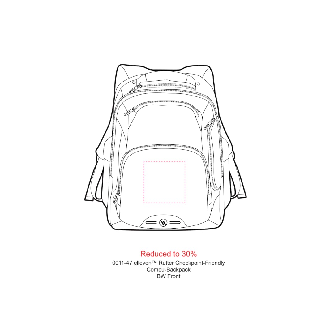 elleven™ Rutter TSA 17" Computer Backpack 30