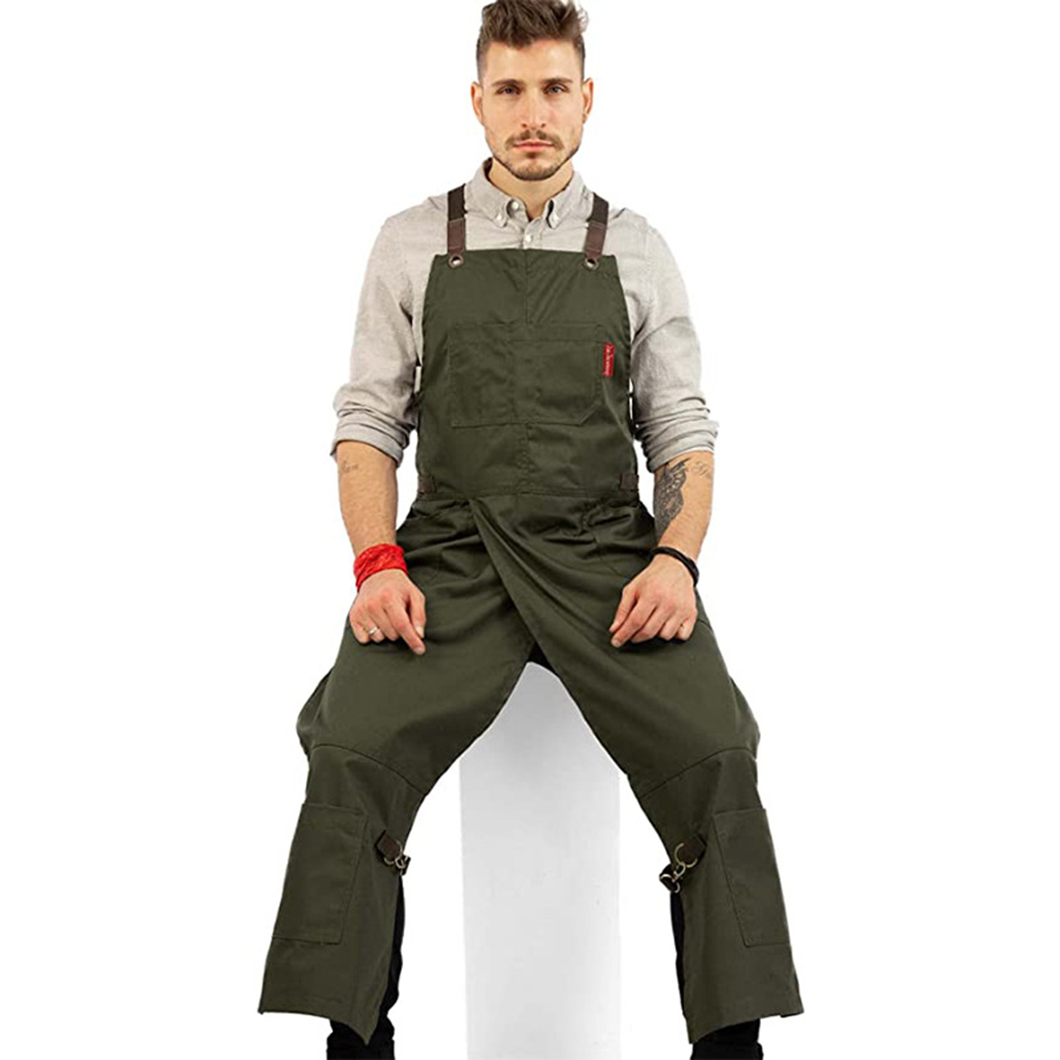 Canvas Lengthened Leg Apron 2