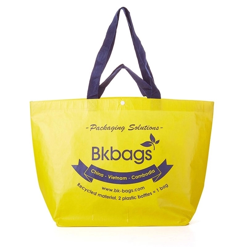Full Color Laminated RPET Boat Tote Bag - 16.5" x 12.6" x 6" 3