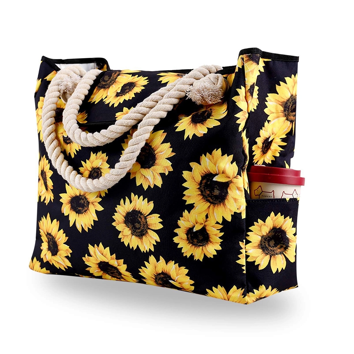 Large Beach Canvas Tote Bag, custom tote bag with logo imprint 3
