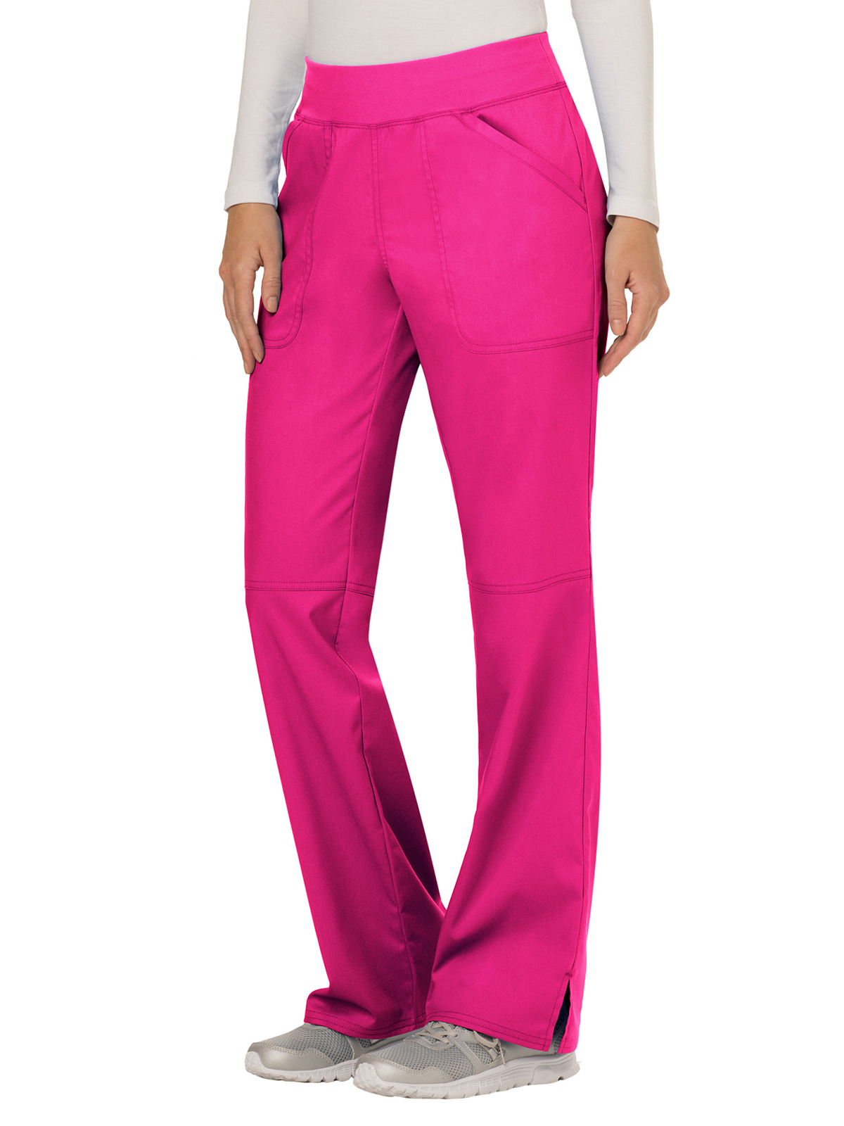 Cherokee - Workwear Revolution - Women's 4-Pocket Mid Rise Straight Leg Pull-on Pant 11