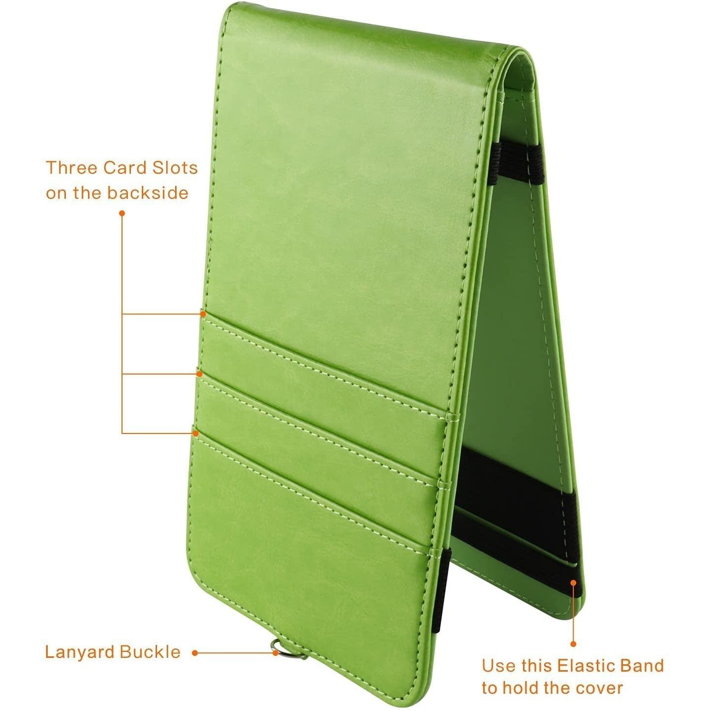 Pu Leather Golf Scorecard Holder With Pen 2