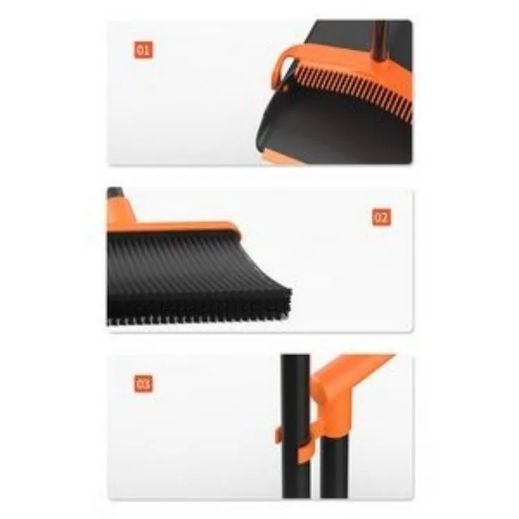 Upright Broom And Dustpan Set 4