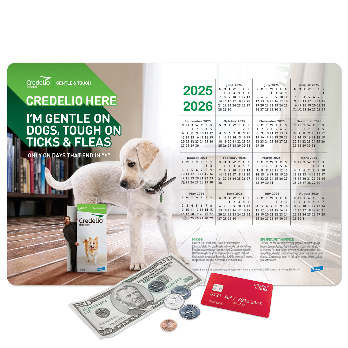 Vynex DuraTec Calendar Counter Mat-11"x17"x1/16"