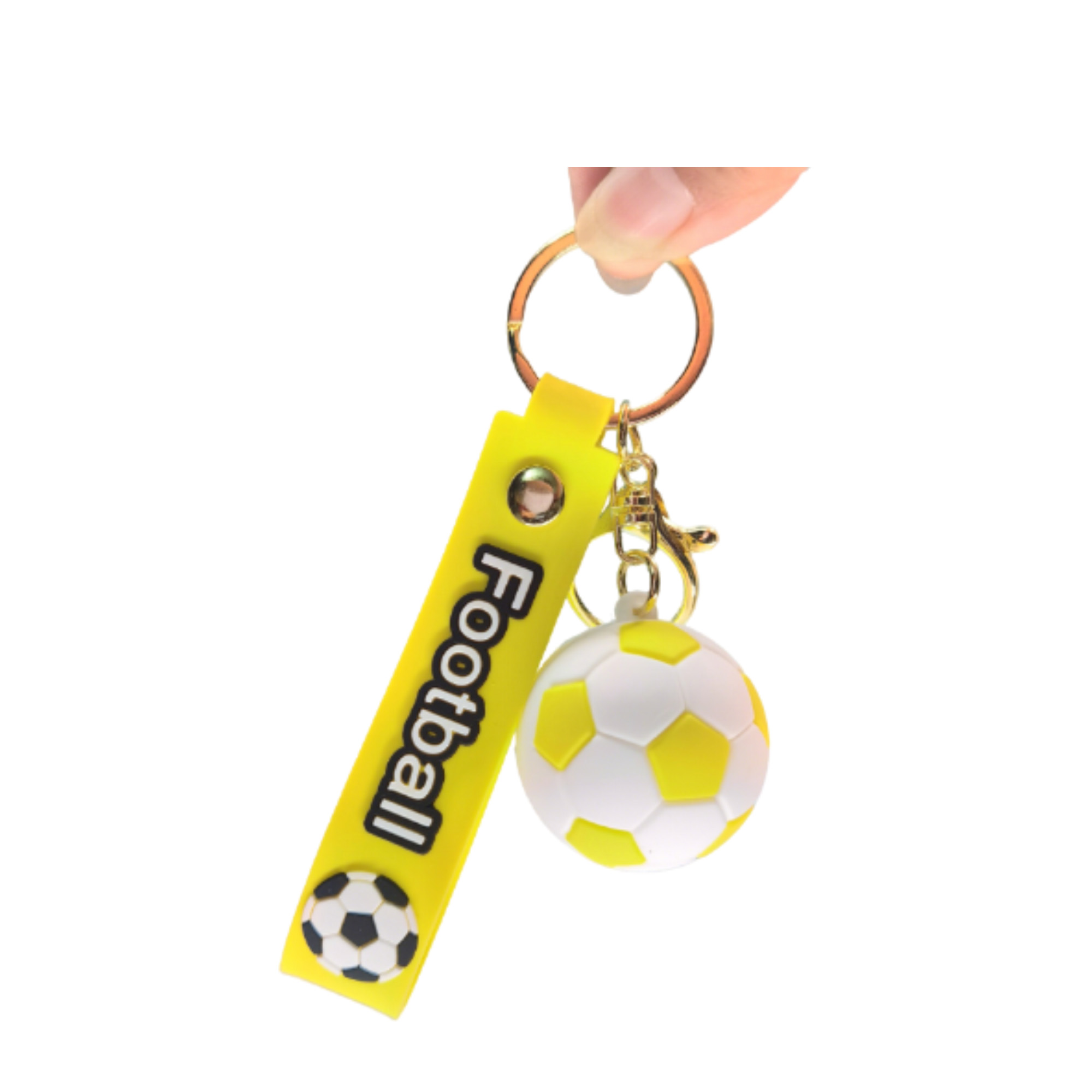 PVC Ball Charm With Strap For Key Ring 4.1" x 0.8" 7