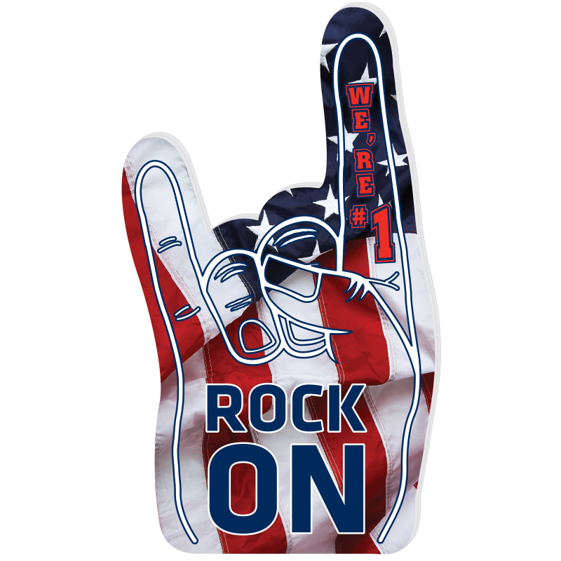 Rock On Full Color EVA Foam Hand 4