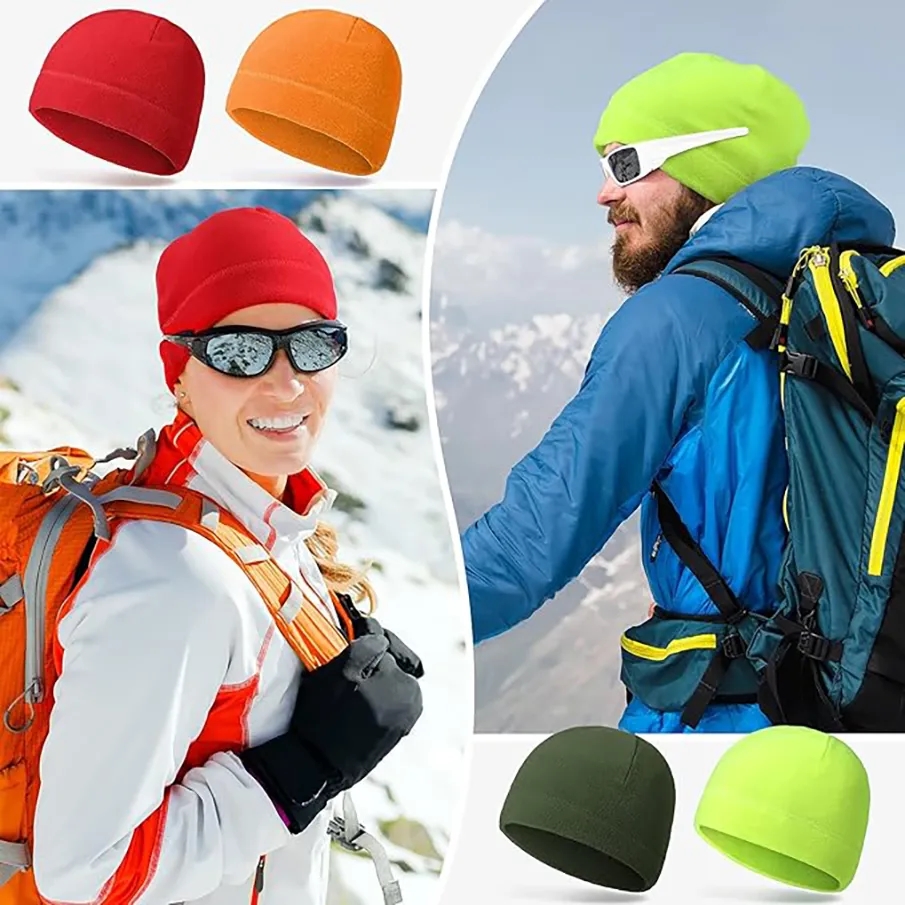 Fleece Skull Beanie for Running Skiing Cycling Sports 3