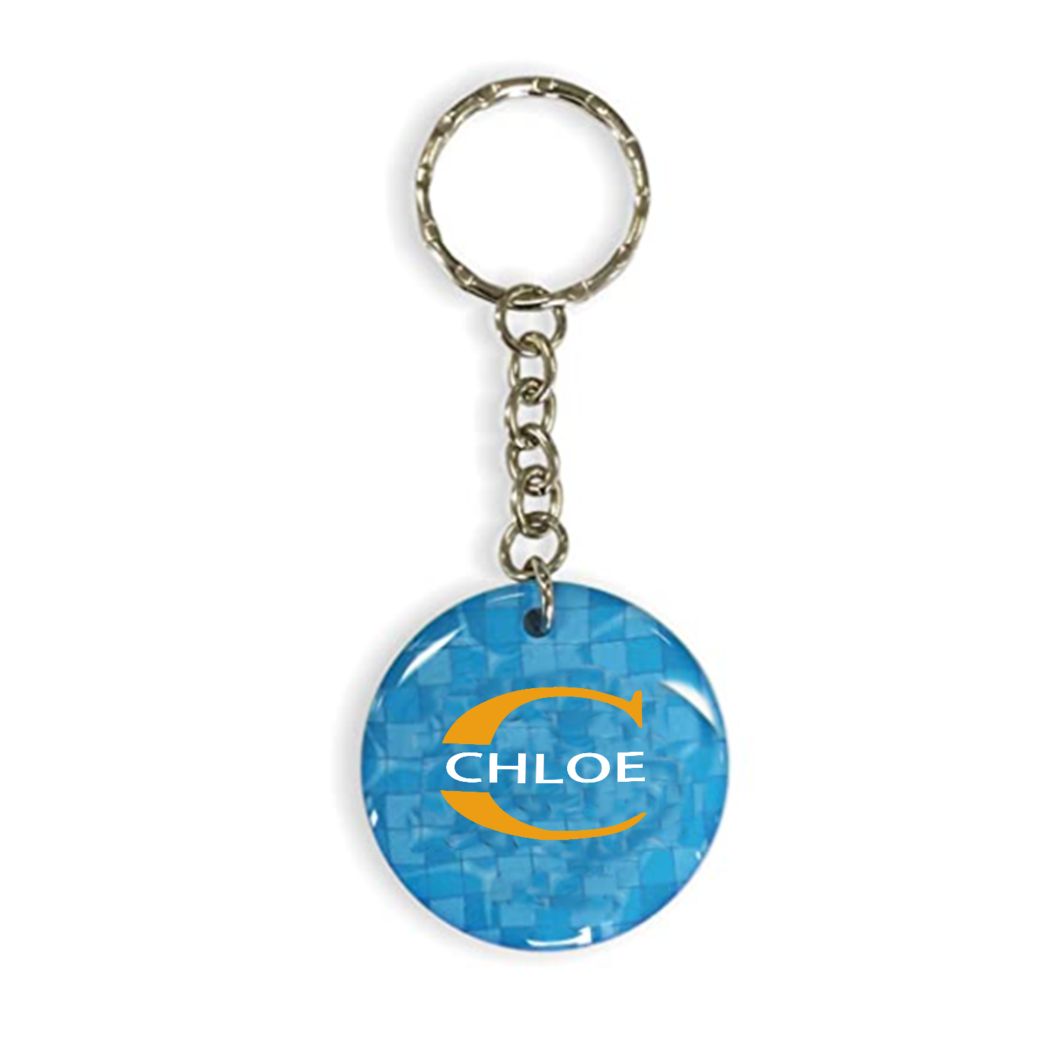 Stainless Steel Rainbow Fish Scale Keychain For Bags 2