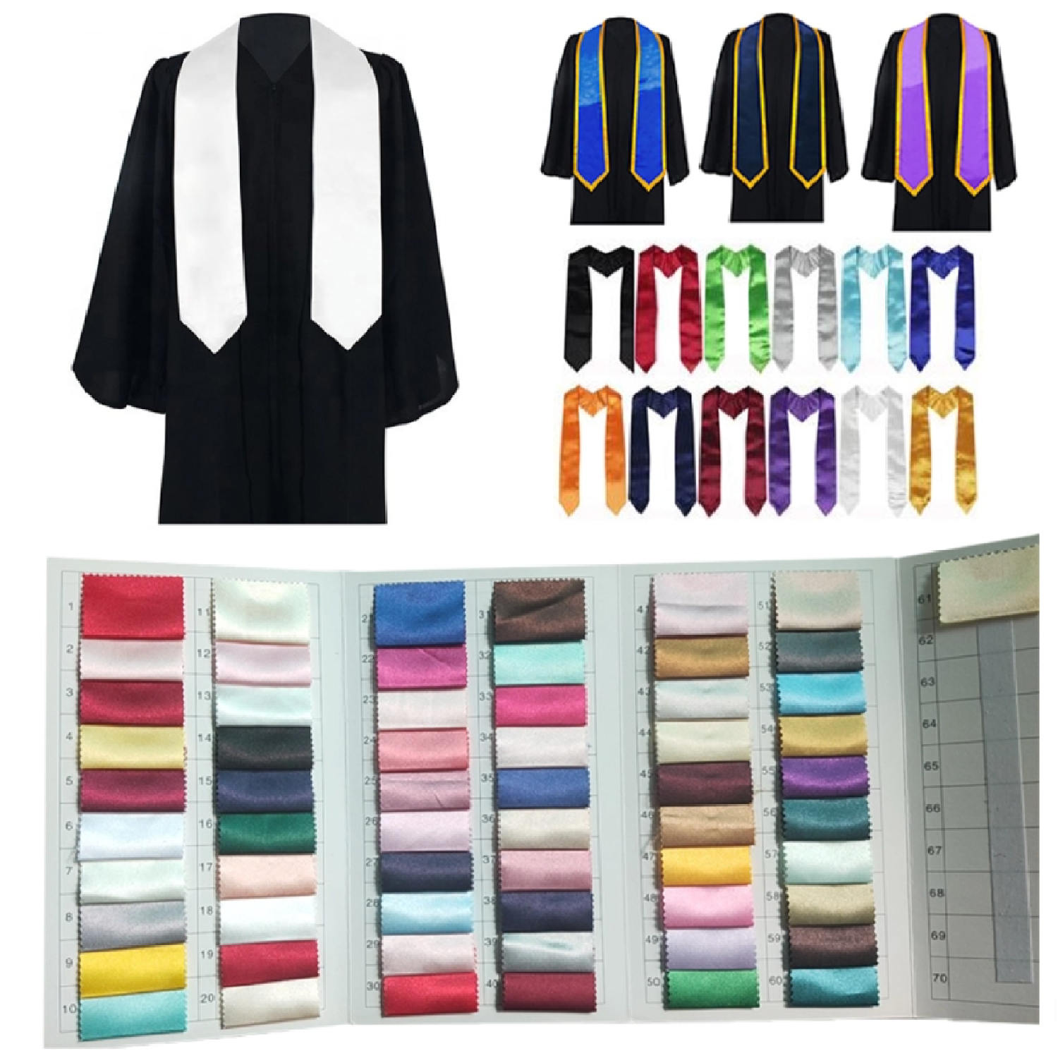 Embroidered Graduation Stole 5