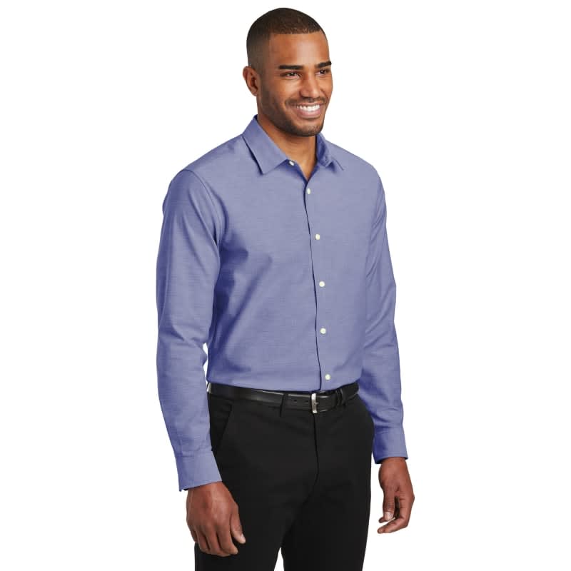 Port Authority Slim Fit SuperPro Oxford Shirt. 5