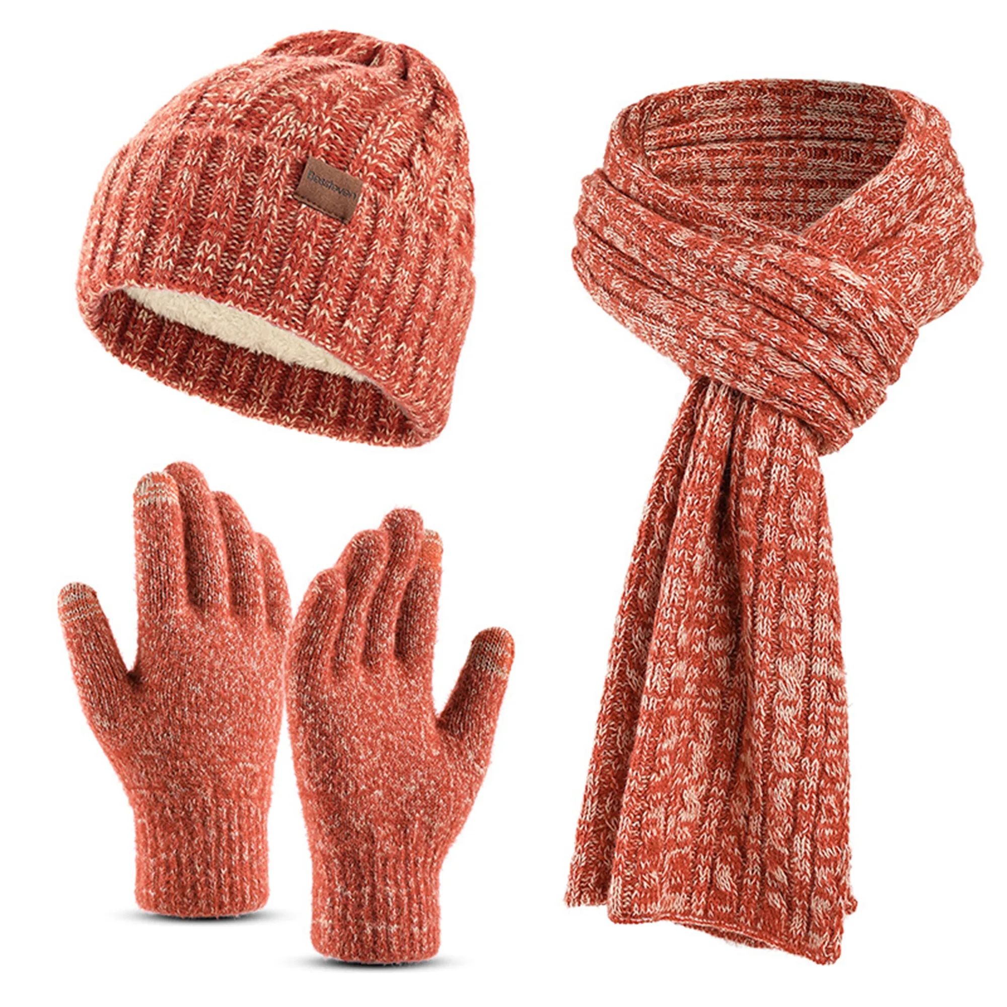 3-in-1 Heathered Knit Winter Set 2