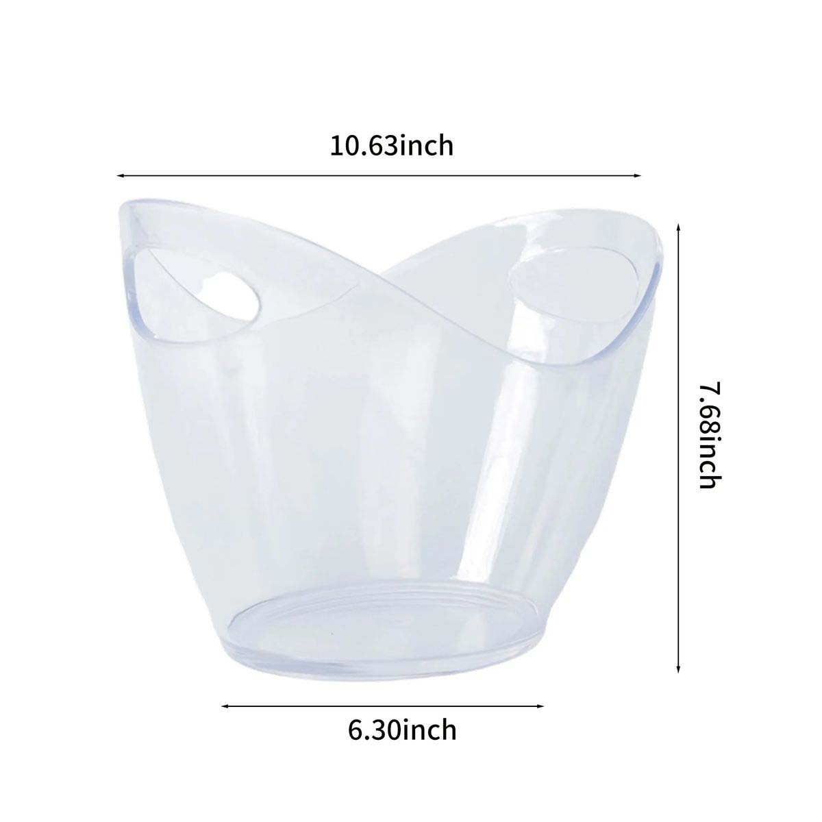 Transparent Plastic Beverage Ice Bucket 3
