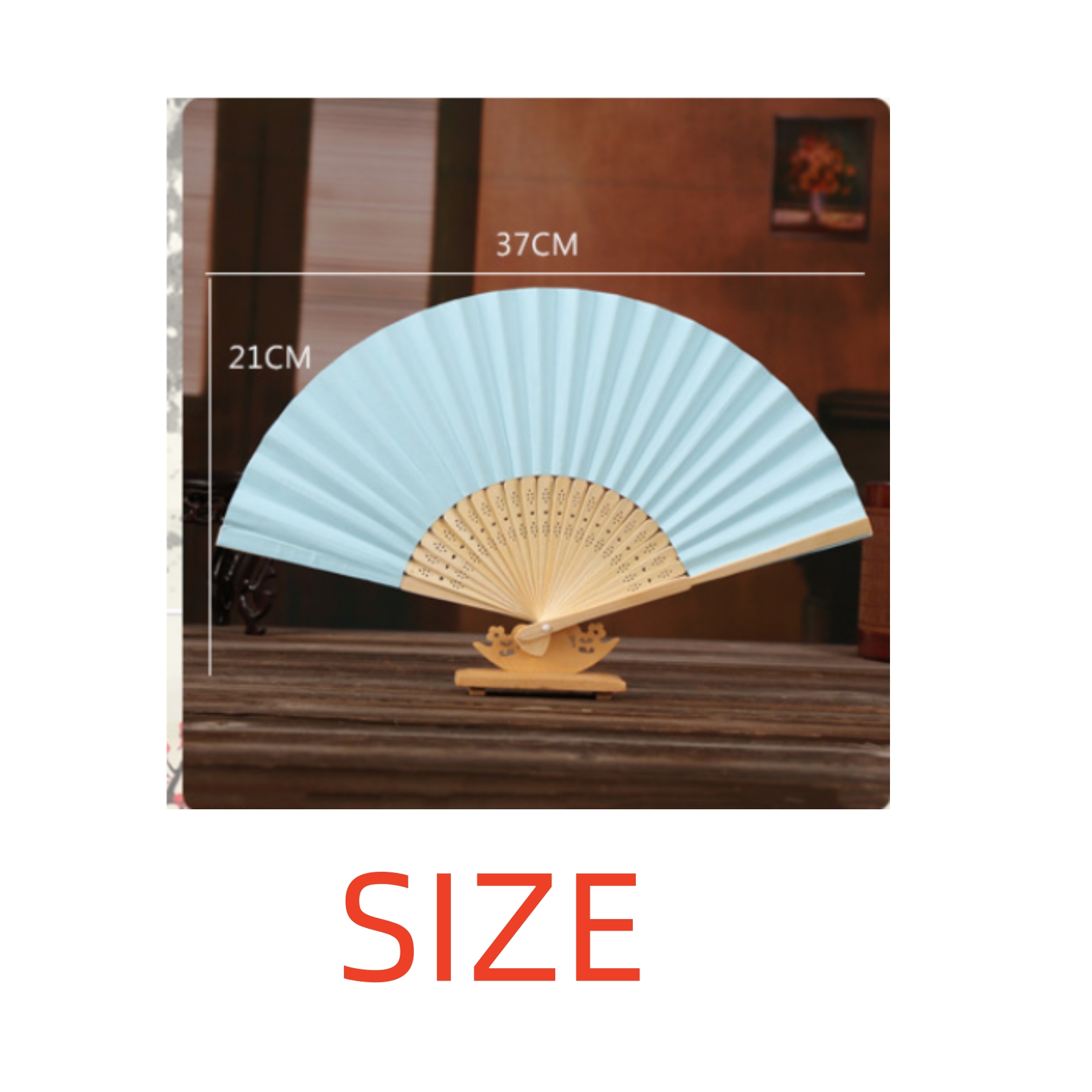 Foldable Bamboo Fans 2