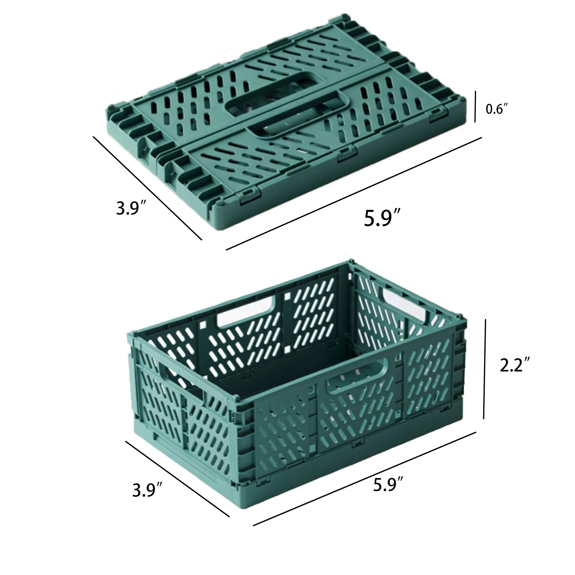 Folding Plastic Storage Basket 1
