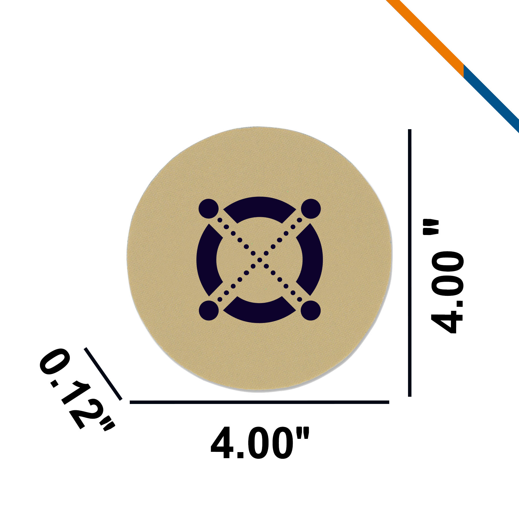 Samana Round Foam Coasters 6