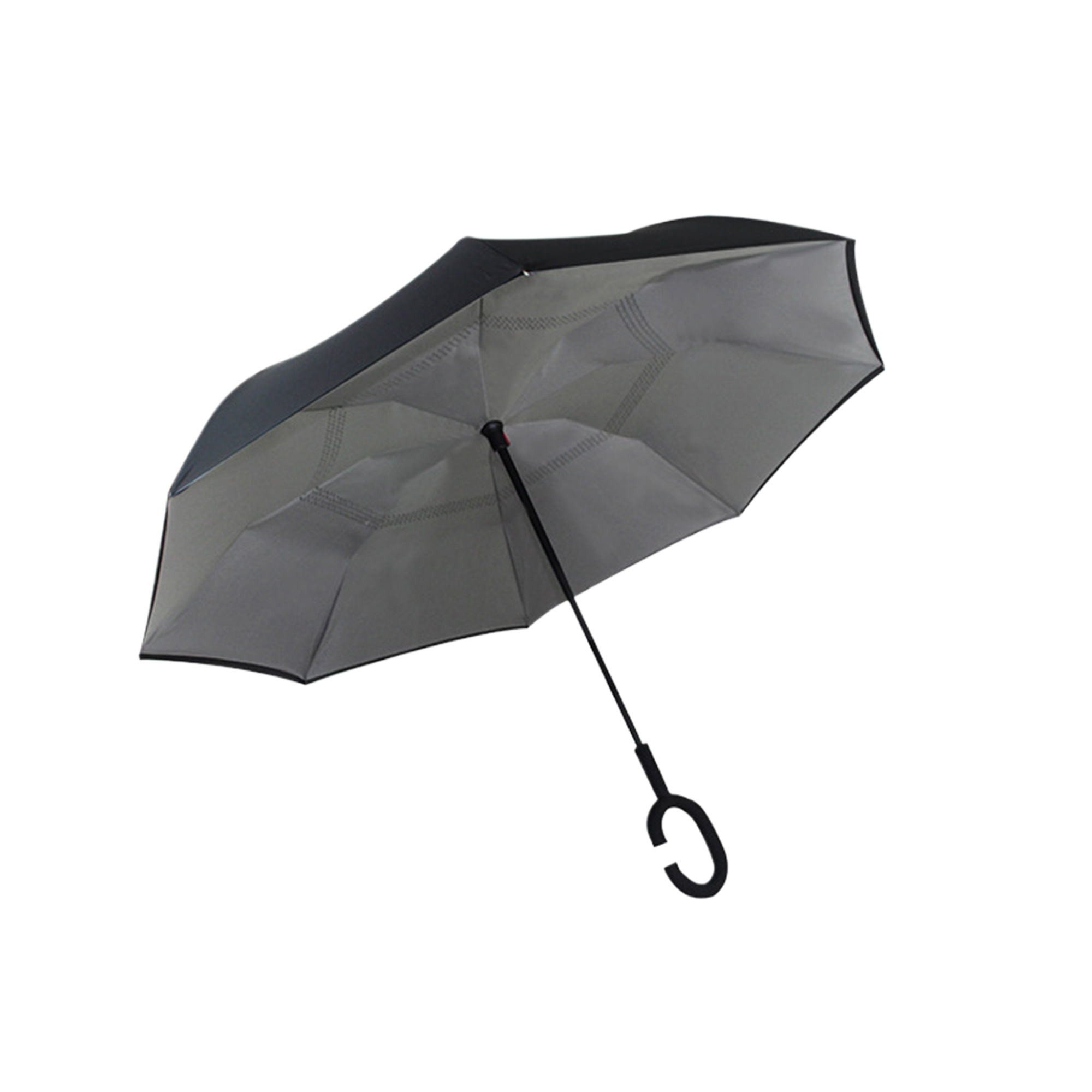 8 Rib C Handle Double Layer Inverted Umbrella 12