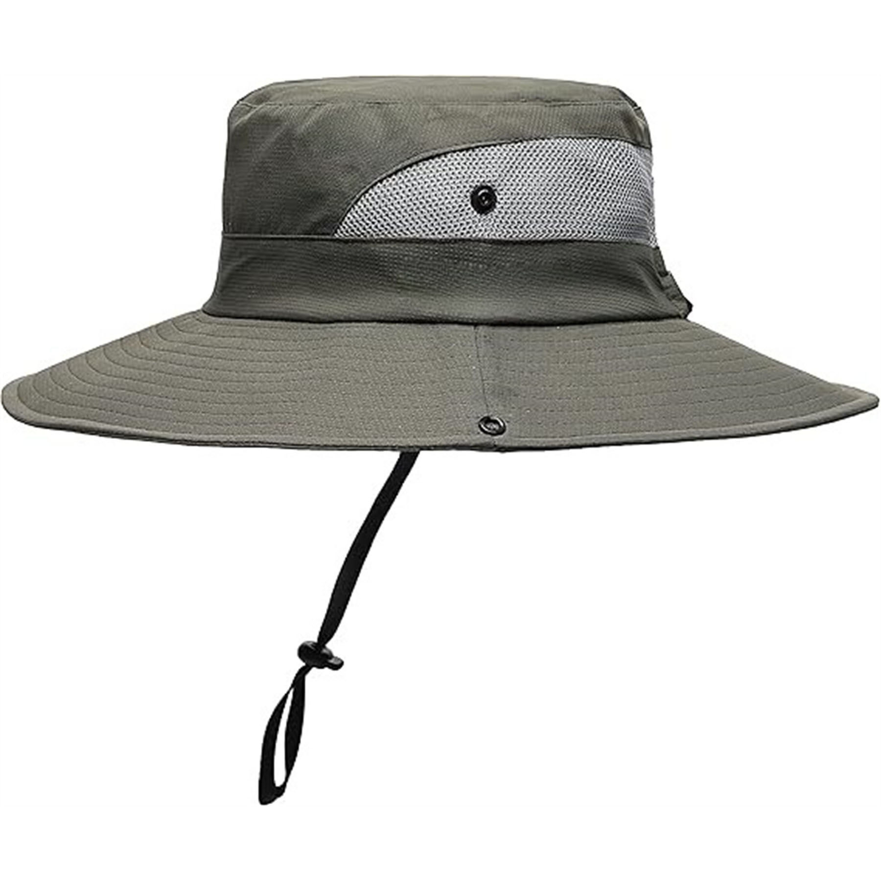 Womens Summer Foldable Cool Mesh Ponytail Bucket Hat 16