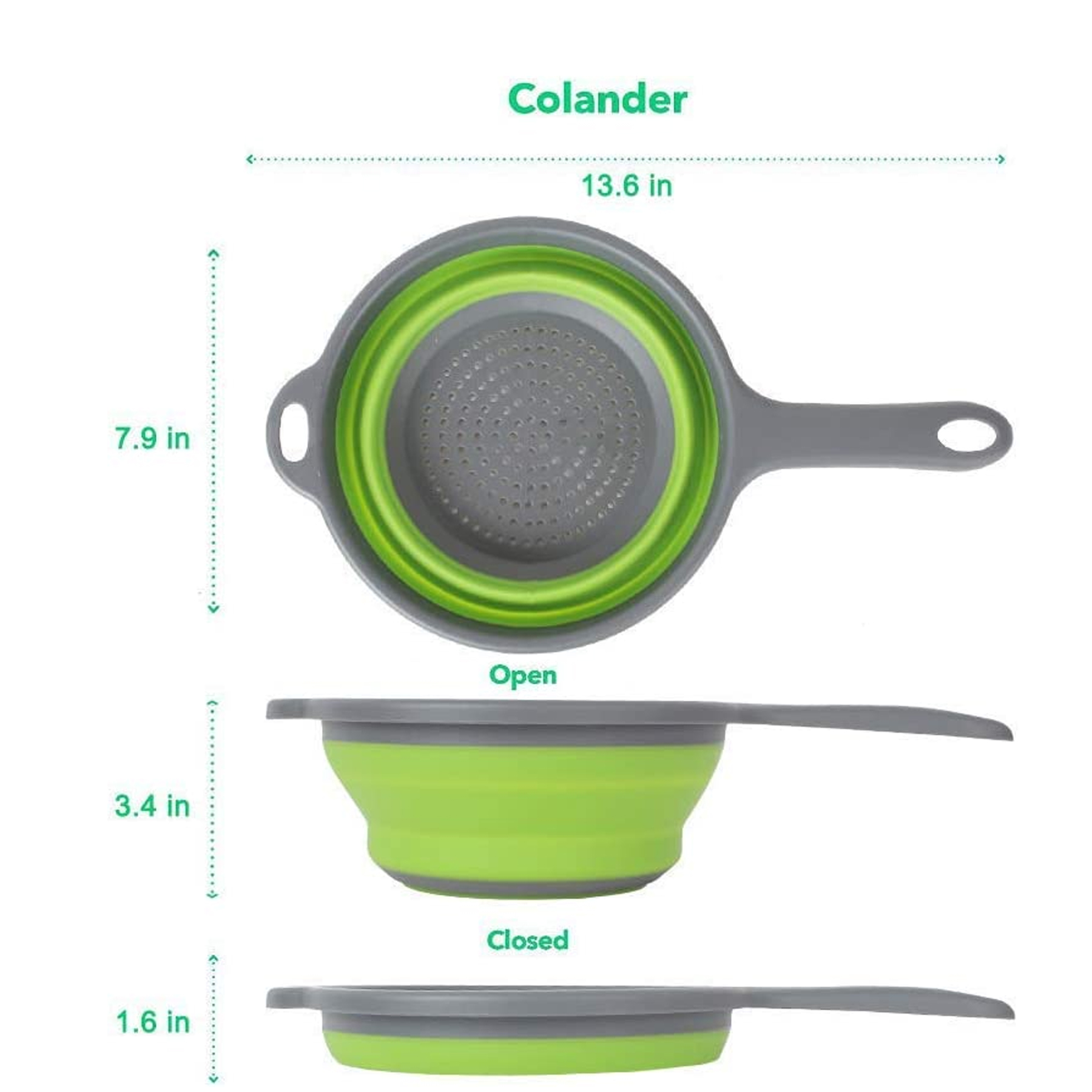 Kitchen silicone Colanders 3