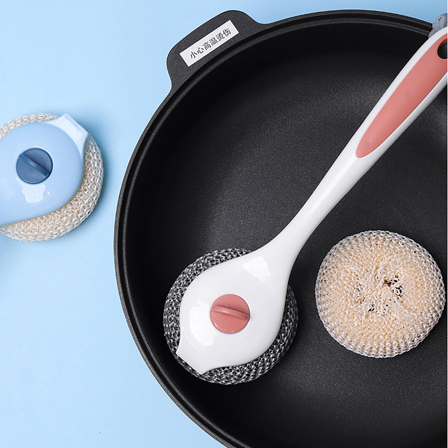 Long Handled Kitchen Pot Brush 5