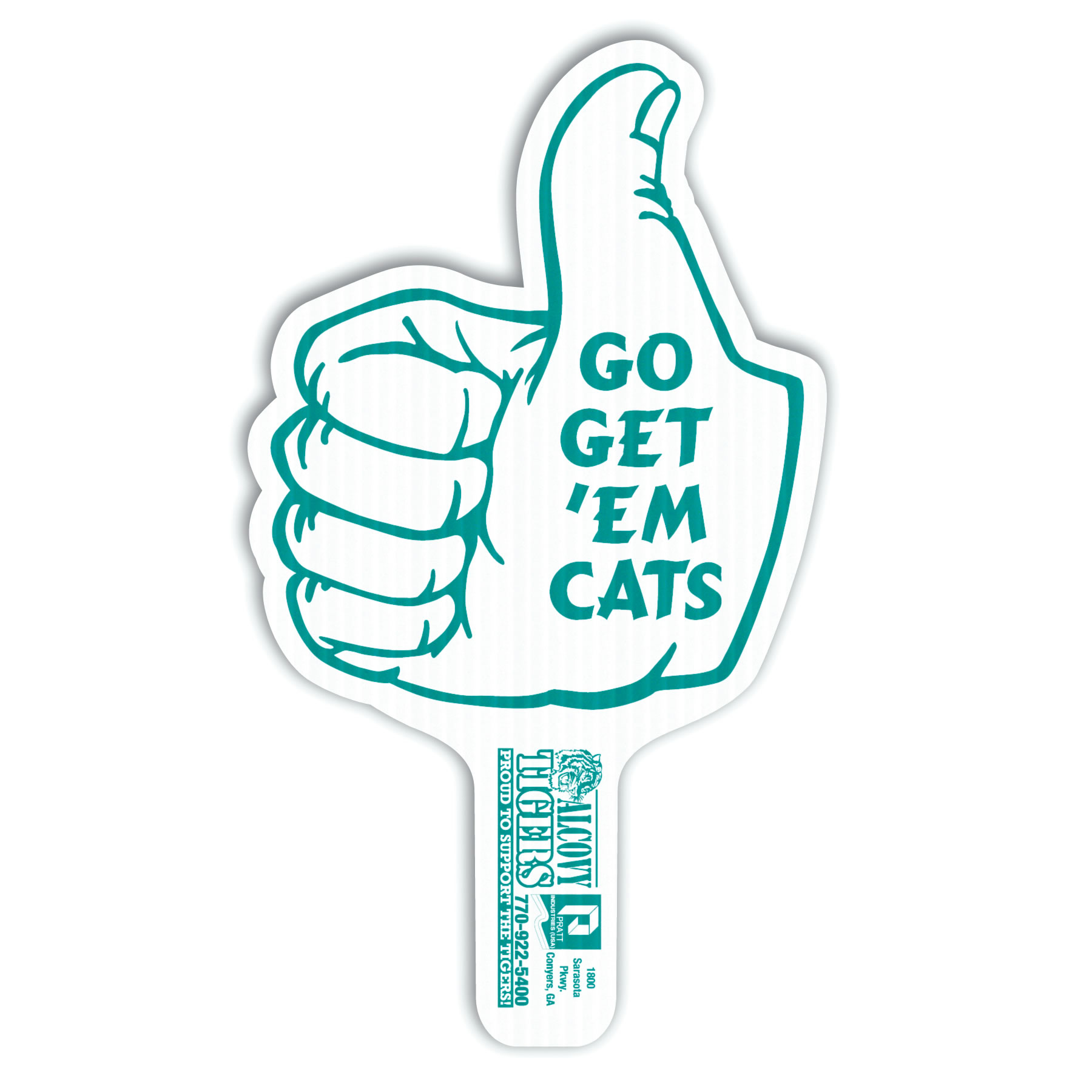 Thumbs Up Hand Fan, Screen Printed 24