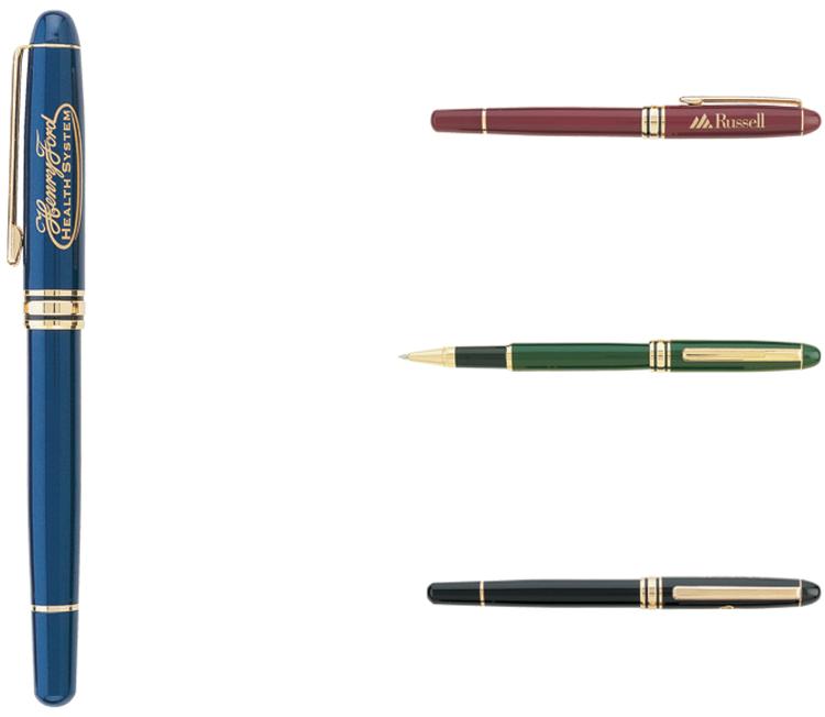 Sat Cap-Off Rollerball Brass Pen 2