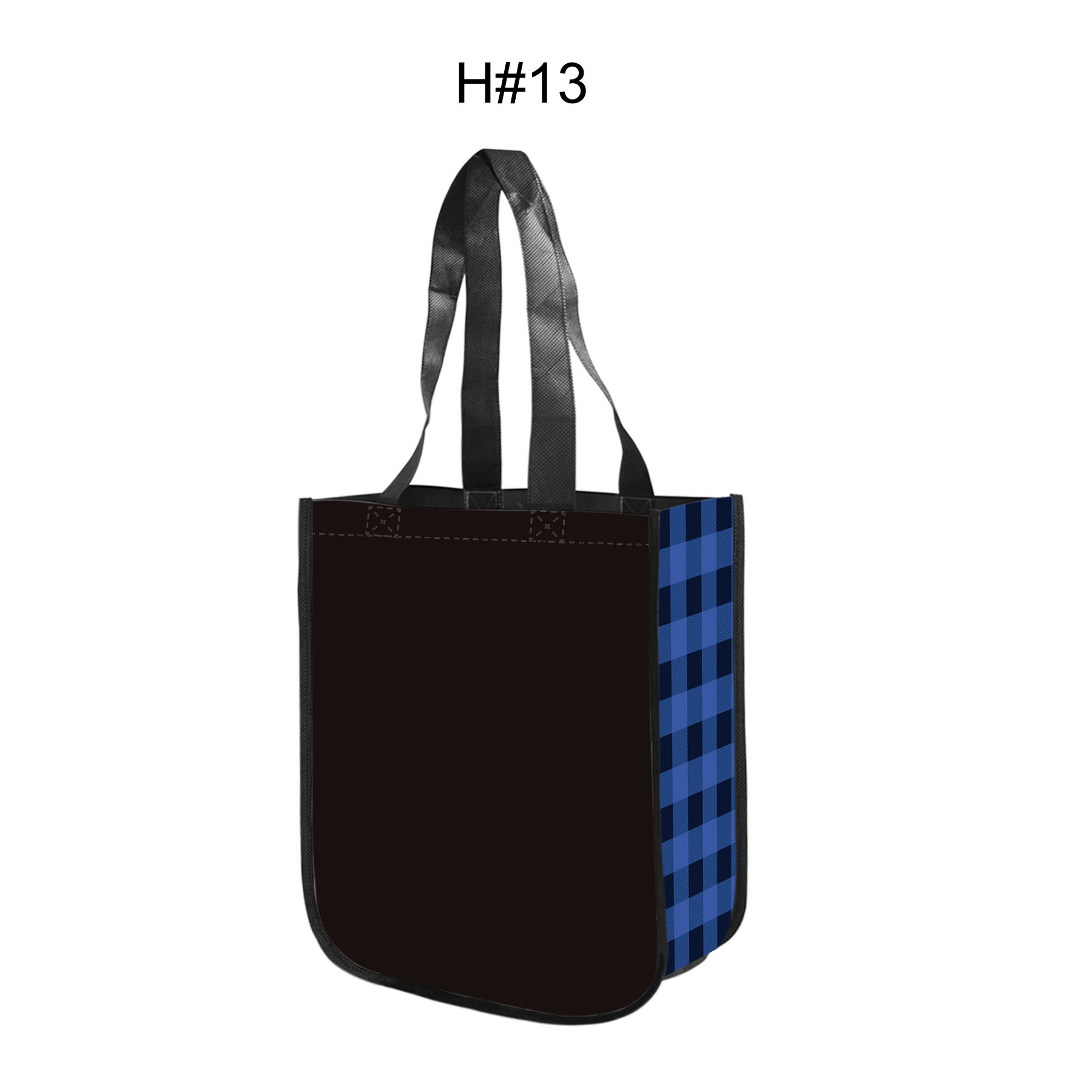 Free Shipping Christmas Design Gusset Laminated Tote Bag 39