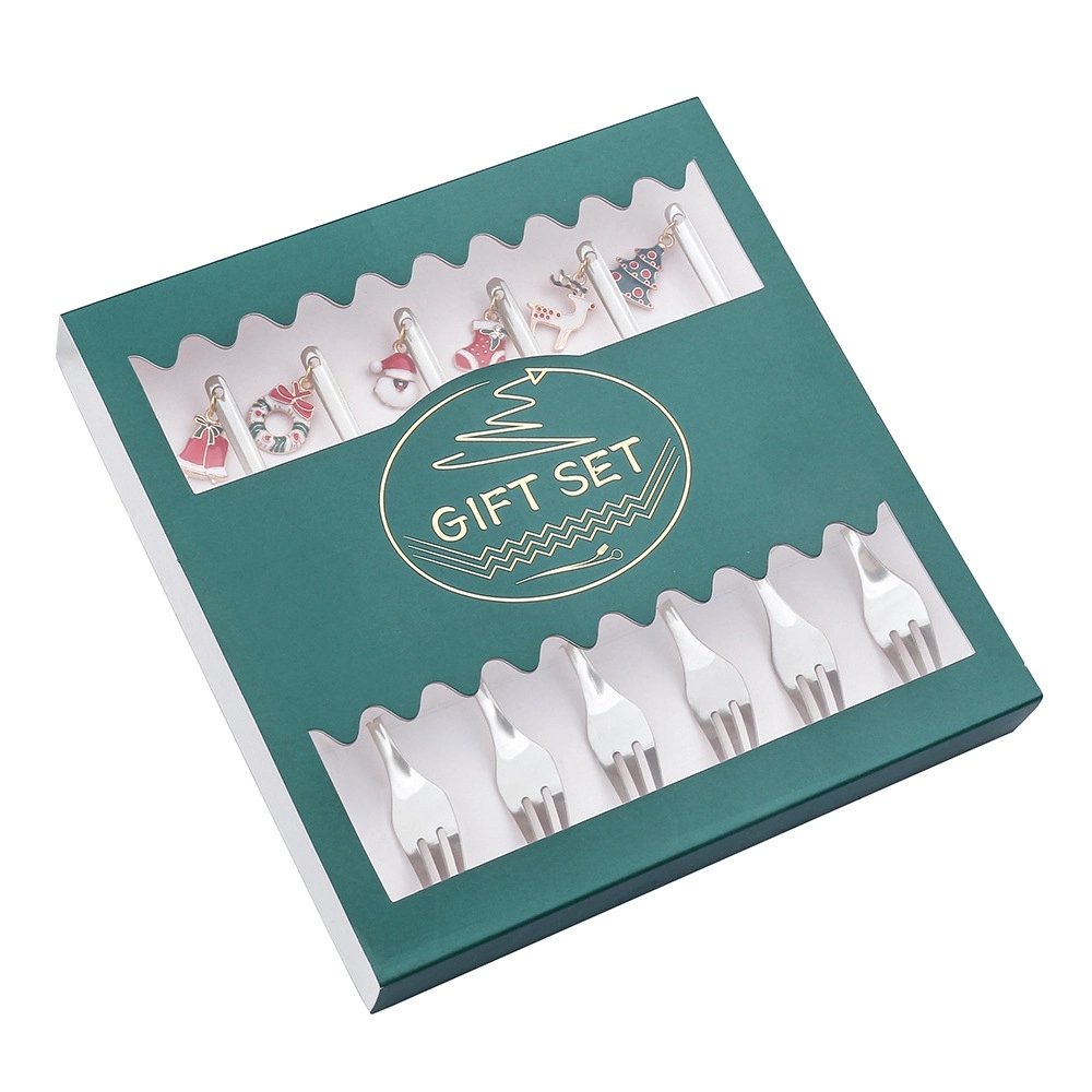 Christmas Stainless Steel Fork Set 7
