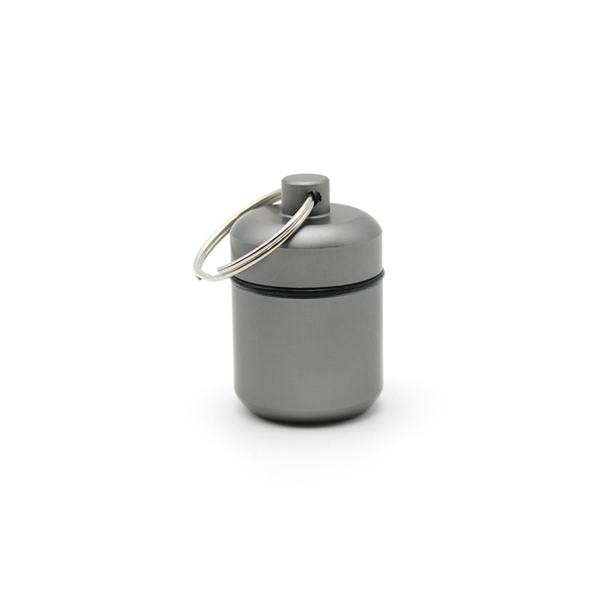 Aluminum Pill Case Keychain 1.7" x 1.1" 11