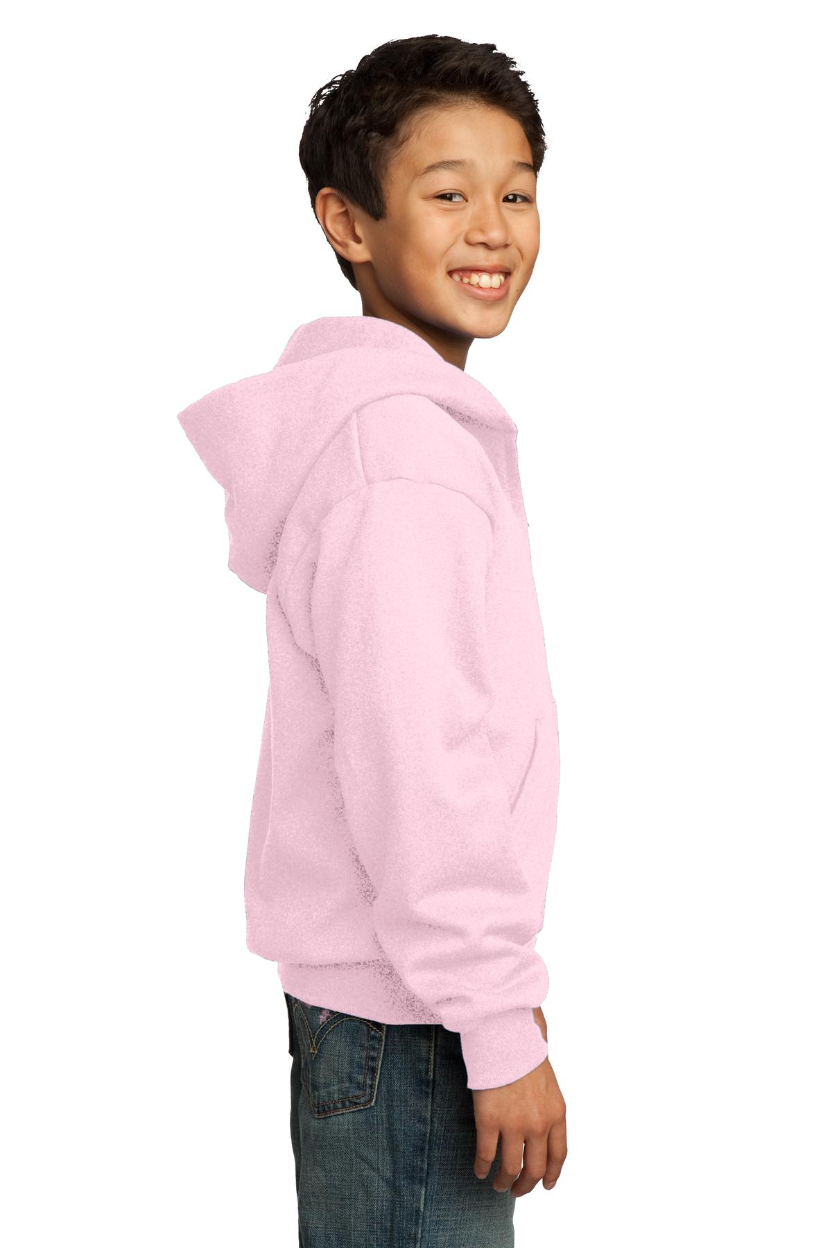 Port & Company® Youth Core Fleece Full-Zip Hooded Sweatshirt 126
