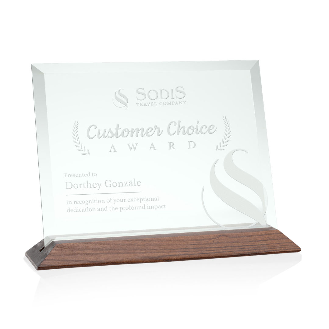 Embassy Award - Jade/Walnut (Horiz) 13