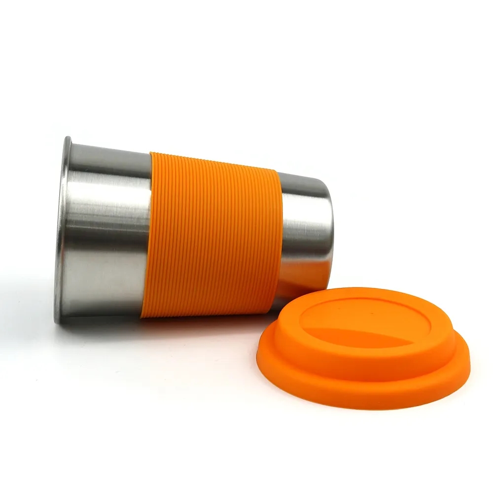 500ML Stainless Steel Beer Cups with Silicone Lids 4