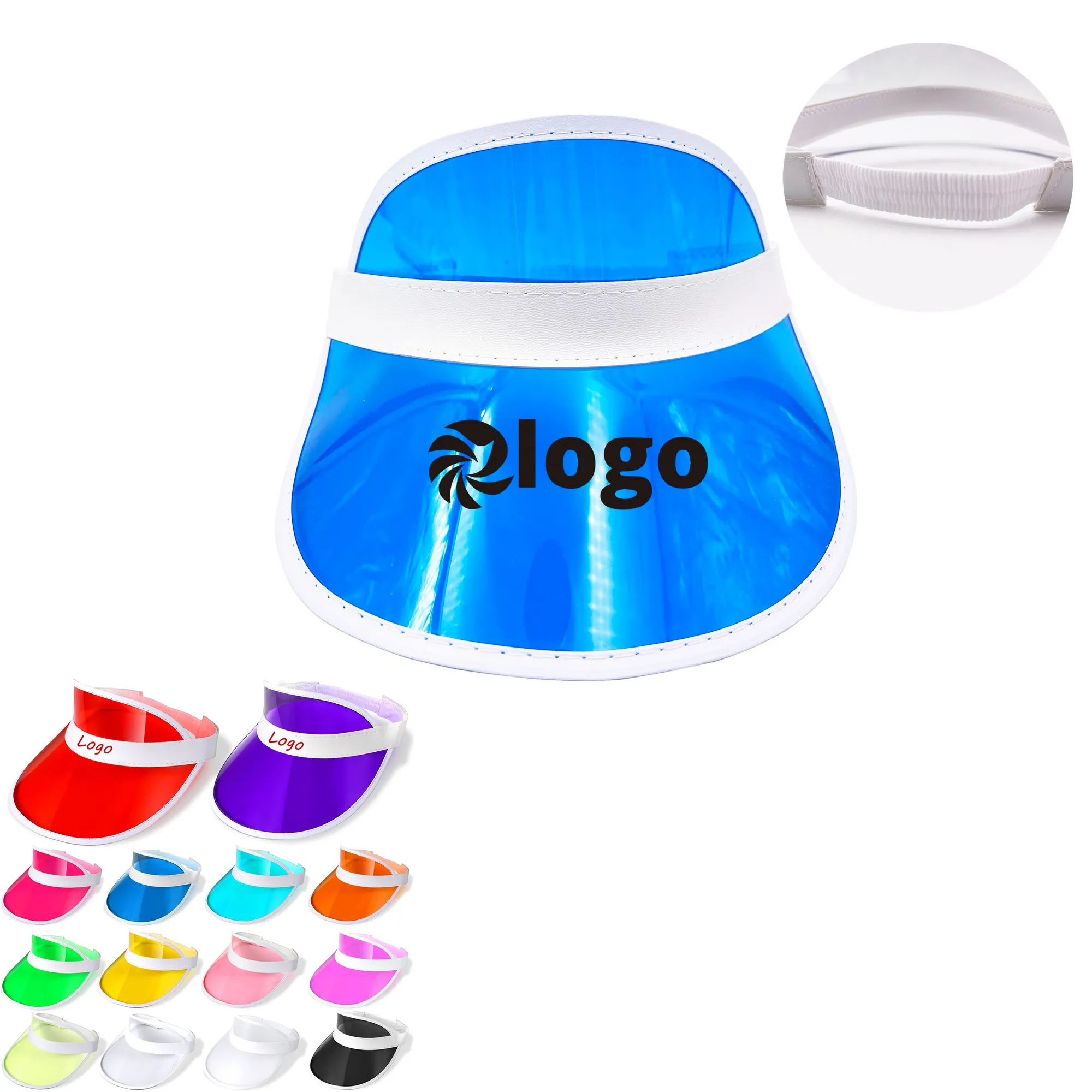 Pvc Sun Protection Visor Hat 2