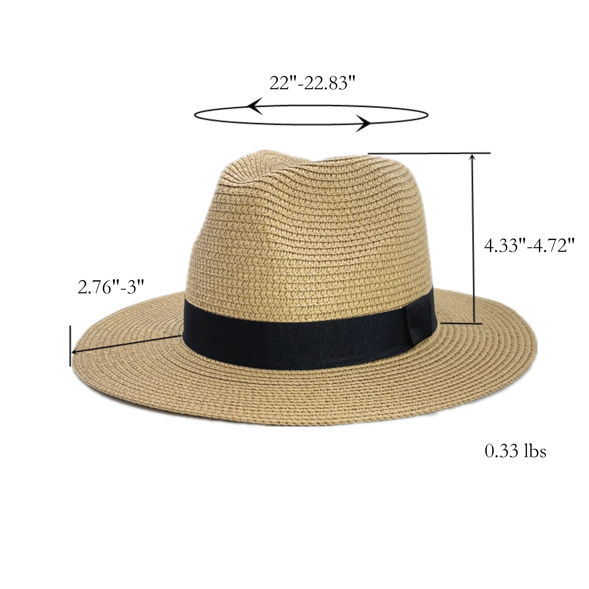 Panama Straw Wide Brim Hat Beach 3