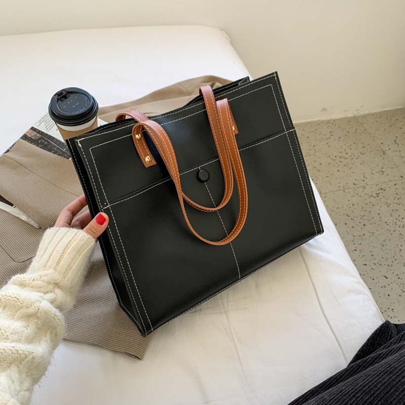 PU Leather Tote Handbags for Fashion Ladies w/ Top Handle Shoulder 4