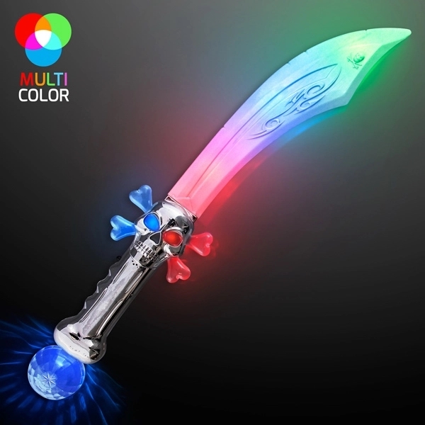 LED Flashing Curved Pirate Sword 3