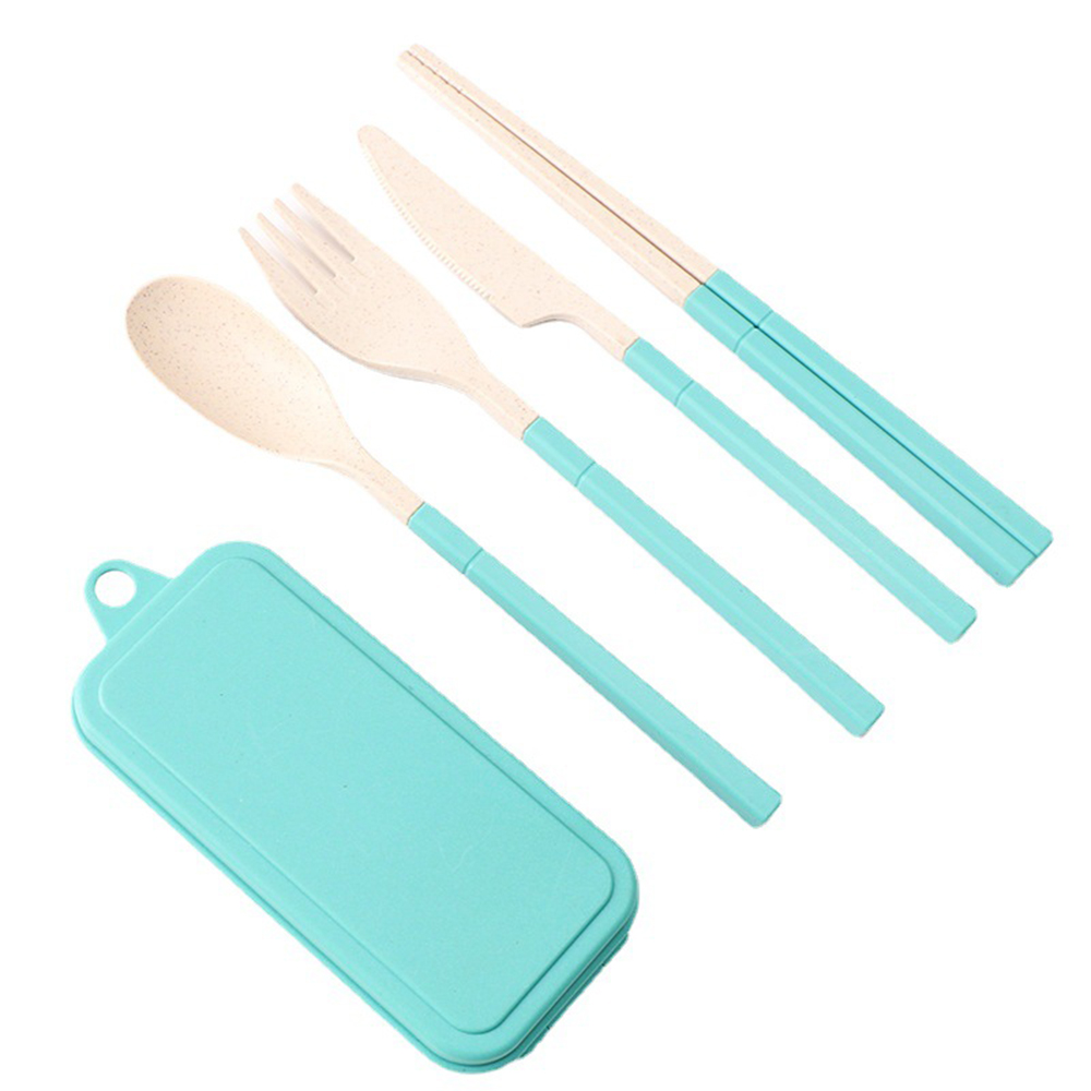 4 Pack Collapsible Portable Cutlery With Case 3