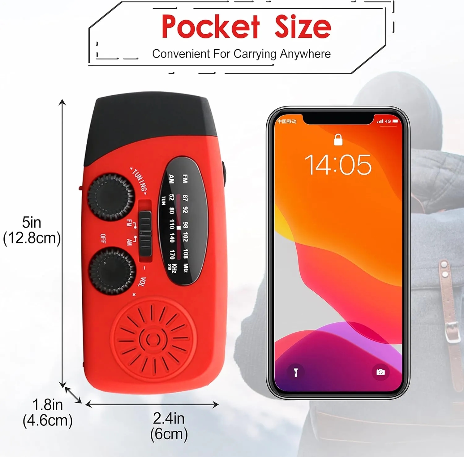 New SOS Emergency Solar Hand Crank Radio Power Bank 4