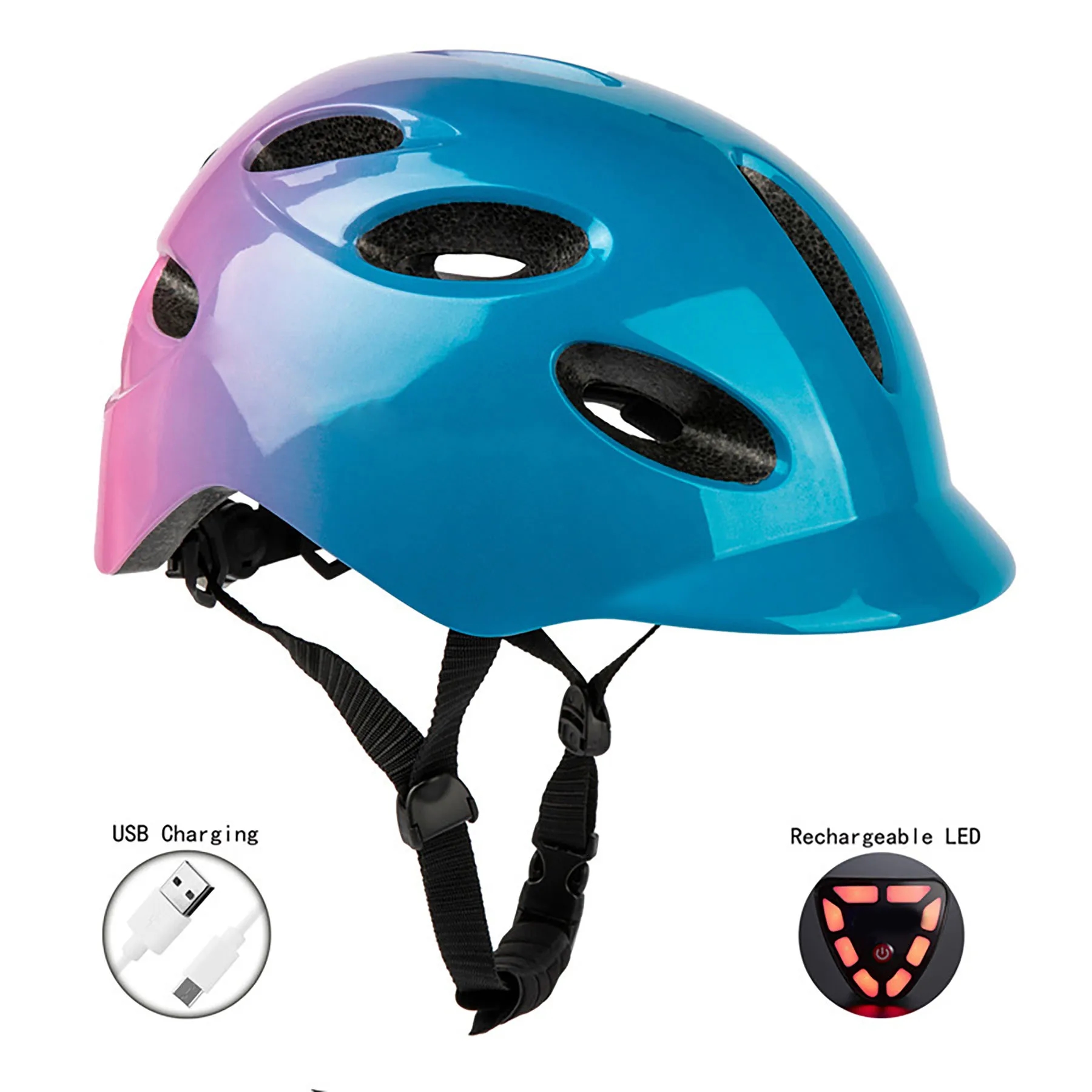 Bicycle Helmet with Rear Light 3