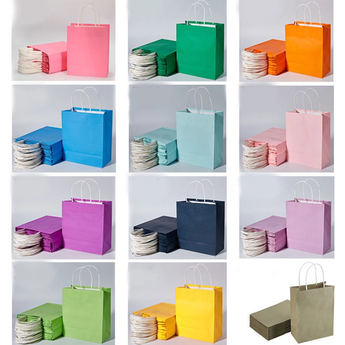 Kraft Paper Bags With Handles Bulk 7