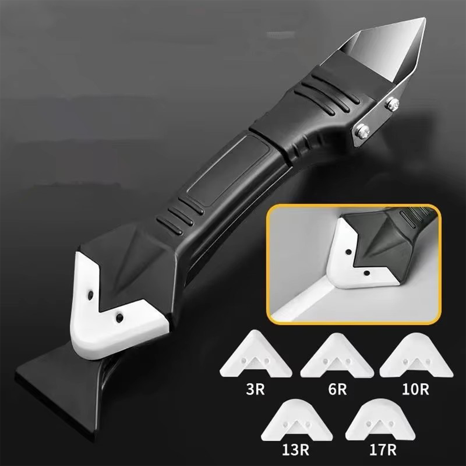 5-in-1 Ultimate Caulk Remover Sealant Smooth Scraper Kit 4
