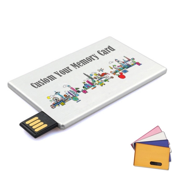 Custom Metal Slide USB Memory Cards 6