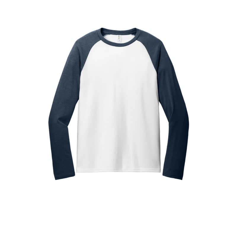 AllMade Unisex Tri-Blend Long Sleeve Colorblock Raglan 36