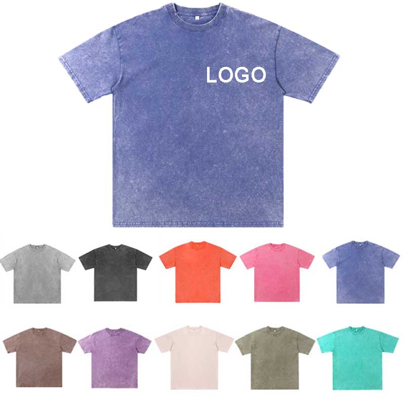 Custom Unisex Washed Cotton T-Shirt 1