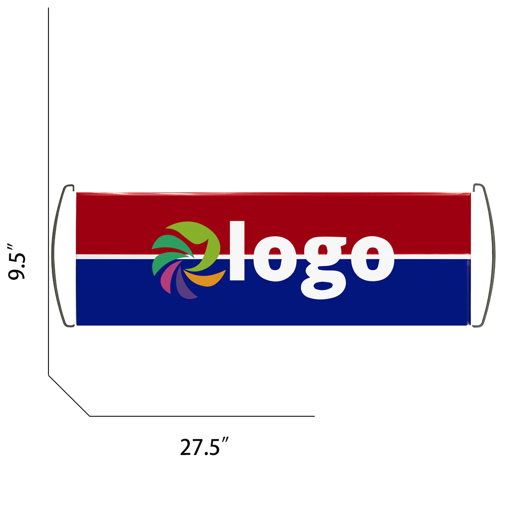 Retractable Handheld Outdoor Banner Flag - Full Color 4