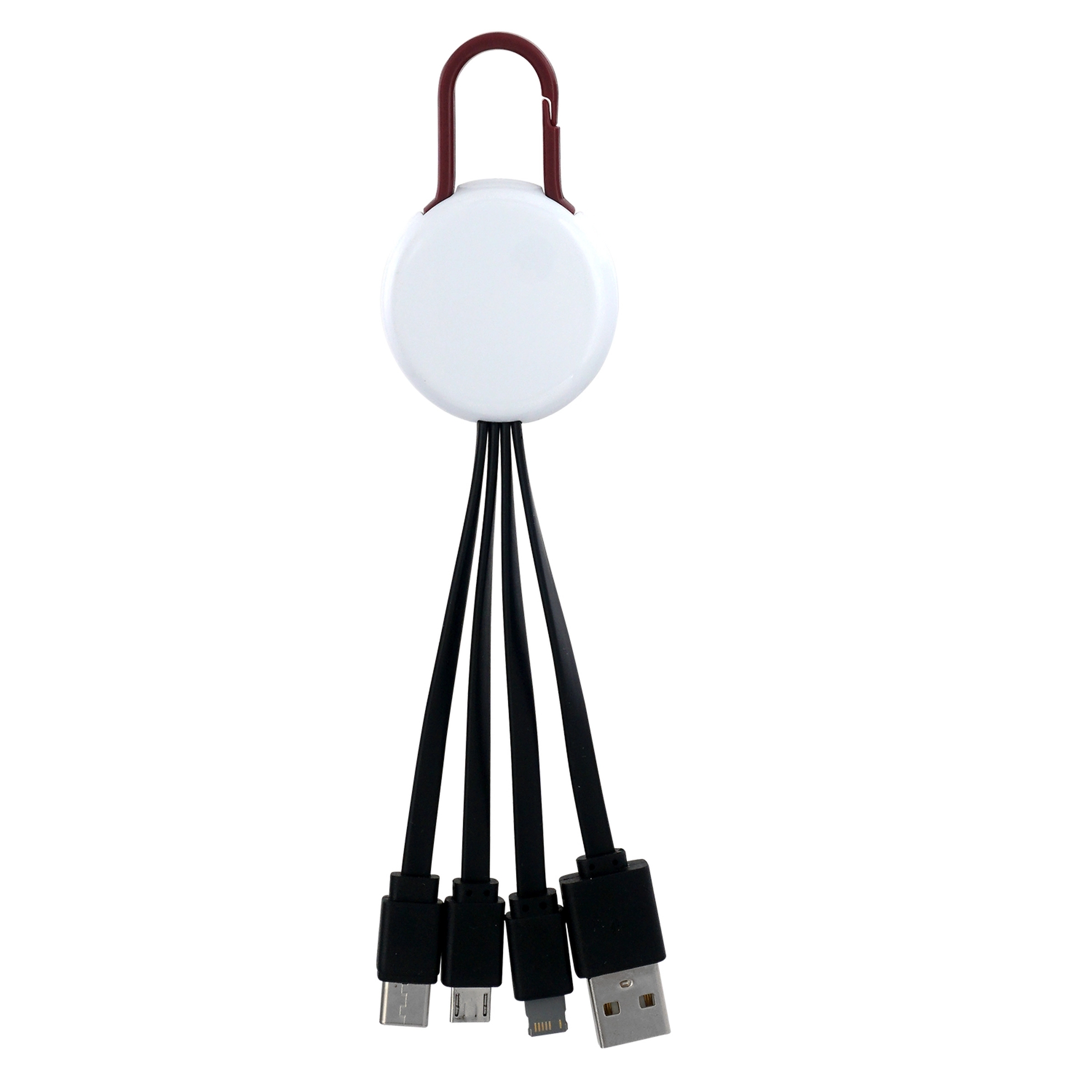 WHITE COLORFUL CLIP 3 IN 1 CHARGING CABLE 21
