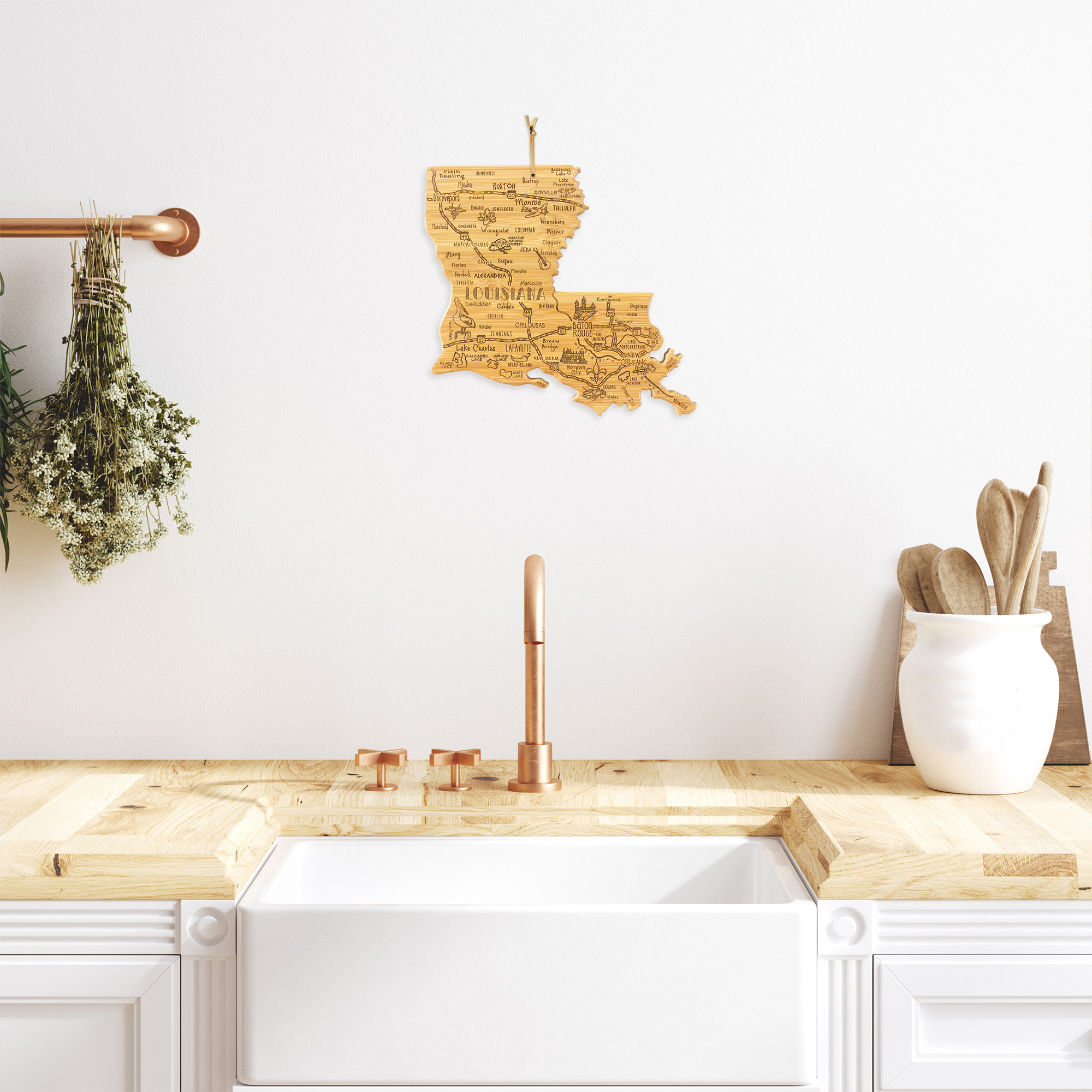 Destination Louisiana Cutting & Serving Board 13