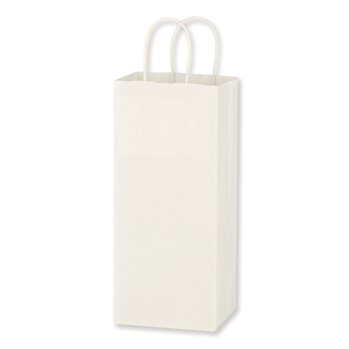 Kraft Paper White Wine Bag - 5.25" x 13" 2