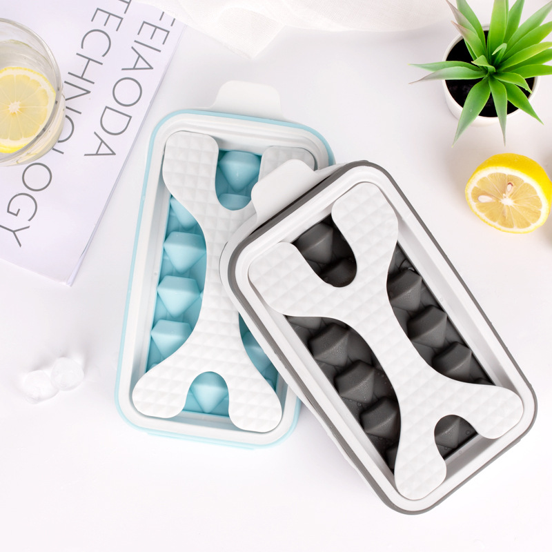 2 In 1 Portable Ice Ball Maker Kettle w/ Lid Makes 18 Ice Cubes 12