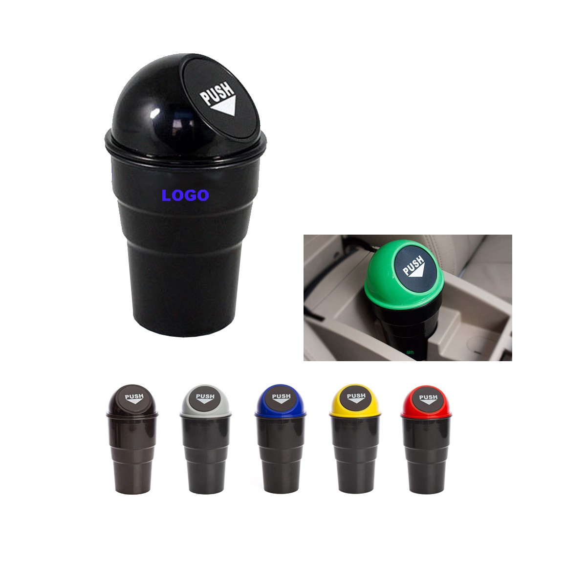 Car Cup Holder Trash Bin 5