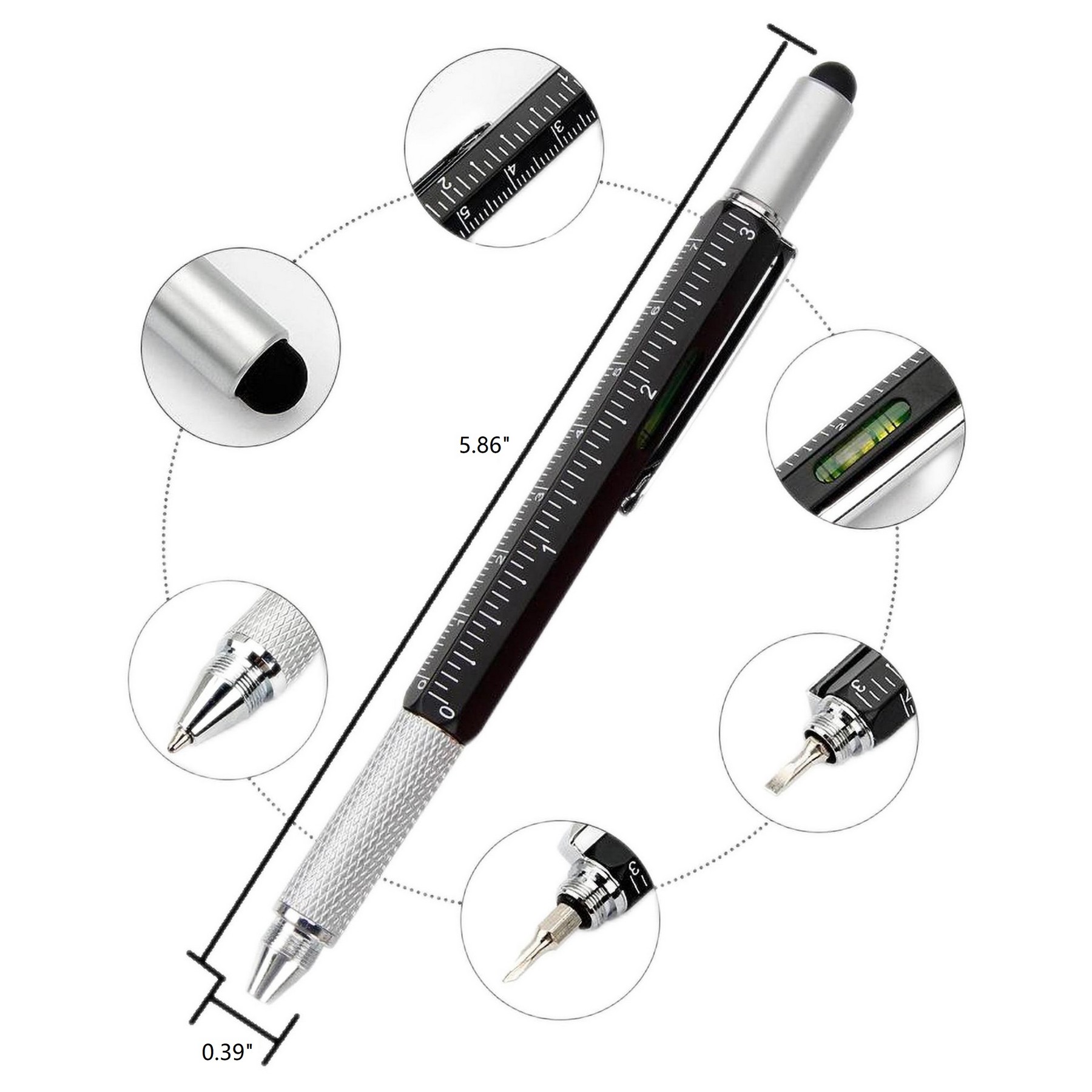 Multifunction Tool with Ballpoint Pen 2